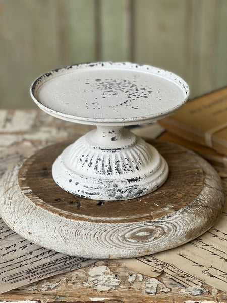 Atessa Pedestal | Cream | 6"