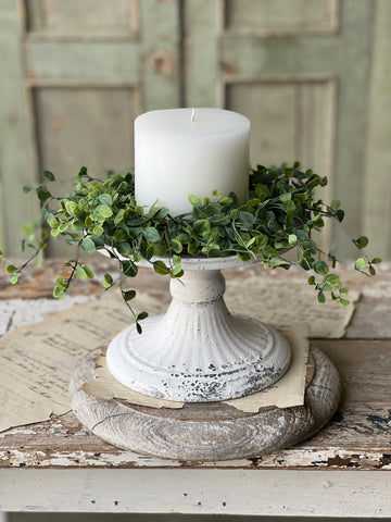 Atessa Pedestal | Cream | 8"