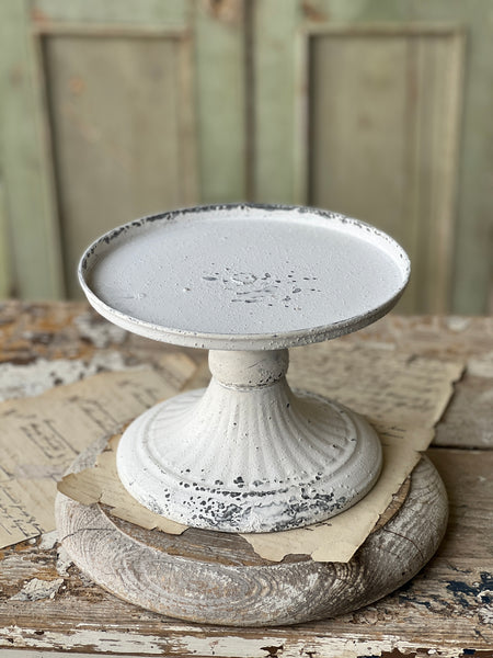 Atessa Pedestal | Cream | 8"