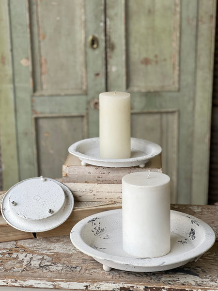 Footed Trays | Cream | Set/3 | SKID SPECIAL!  $9.95