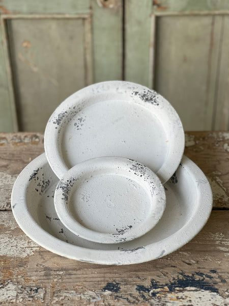 Footed Trays | Cream | Set/3 | SKID SPECIAL!  $9.95