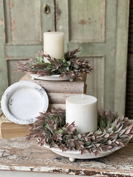 Footed Trays | Cream | Set/3 | SKID SPECIAL!  $9.95