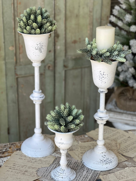 Flora Holder | 22" | Cream | CLOSEOUT + CLEAN UP SKID SPECIAL!  From $5.95 - Last 111pcs!