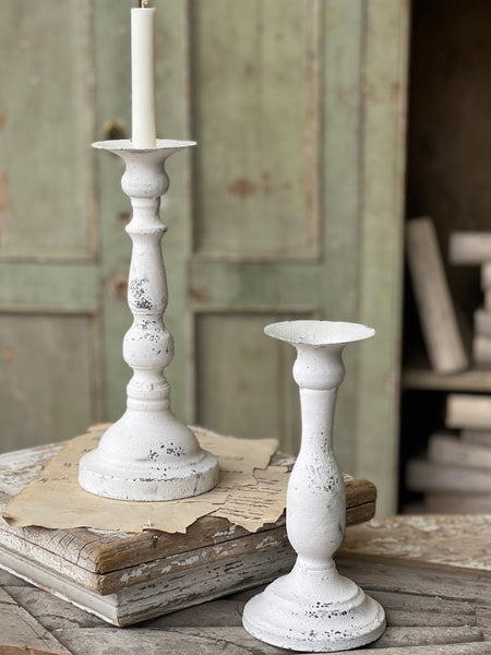 Alette Candle Holder | Cream | 10" | CASE PACK SPECIAL!  From $2.95