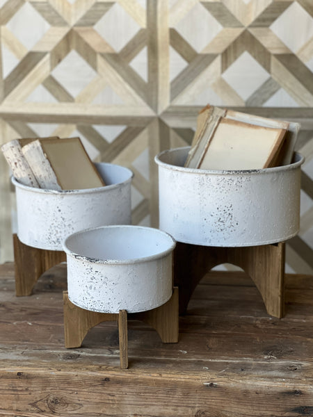 Tipping Point Planters | Set/3 | SKID SPECIAL! $14.95