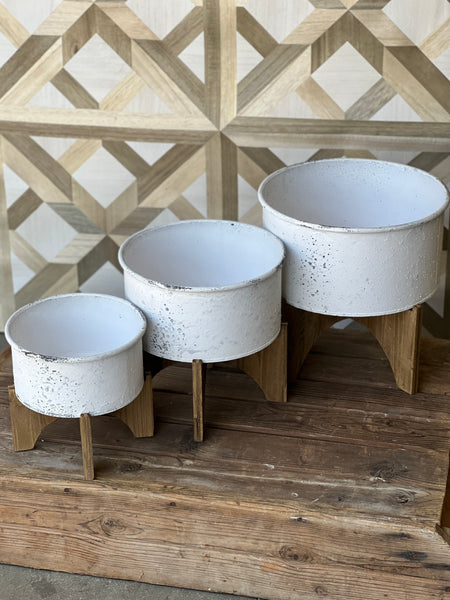 Tipping Point Planters | Set/3 | SKID SPECIAL! $14.95