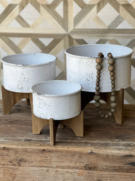 Tipping Point Planters | Set/3 | SKID SPECIAL! $14.95