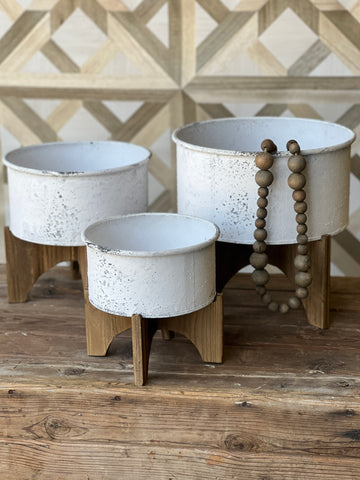 Tipping Point Planters | Set/3 | SKID SPECIAL! $14.95