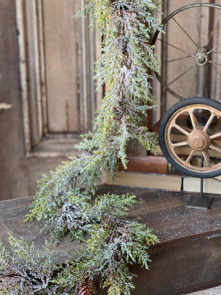 Prickly Pine Garland | Snow | 6'