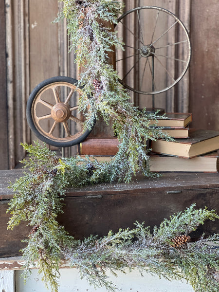Prickly Pine Garland | Snow | 6'