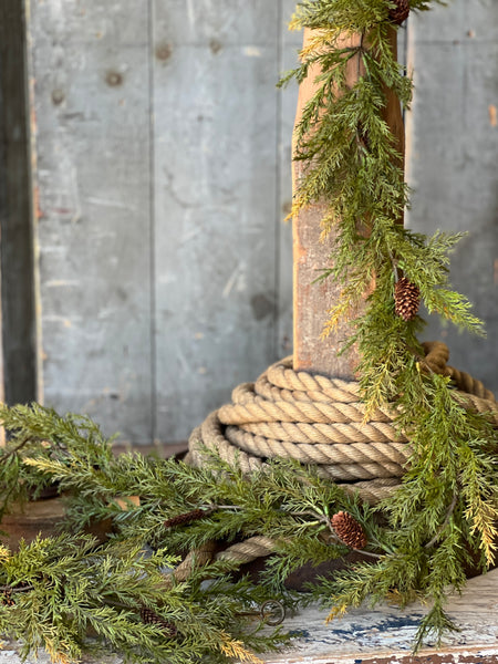 Prickly Pine Garland | 6' | Moss | Online Only Item