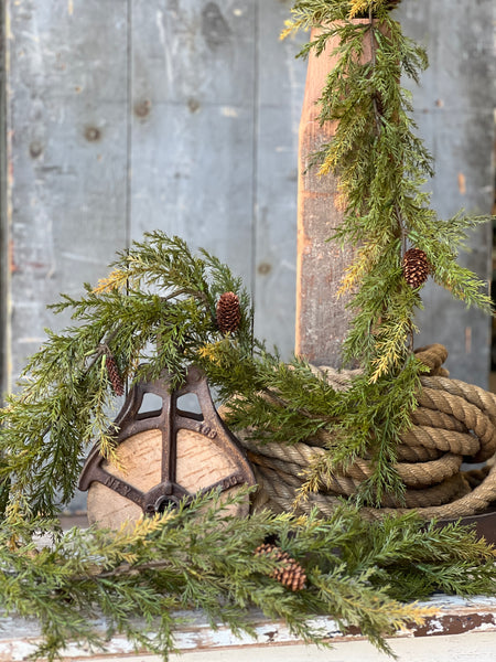 Prickly Pine Garland | 6' | Moss | Online Only Item