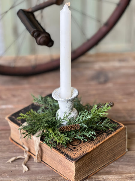 Prickly Pine Candle Ring | Green | 6"