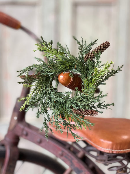 Prickly Pine Candle Ring | Green | 6"