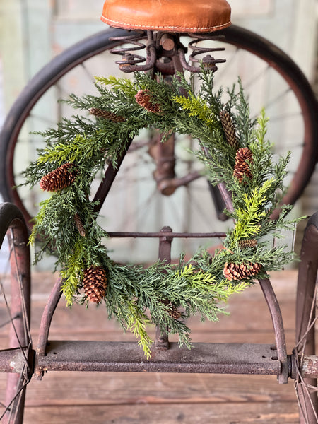 Prickly Pine Candle Ring | TT Green | 12"