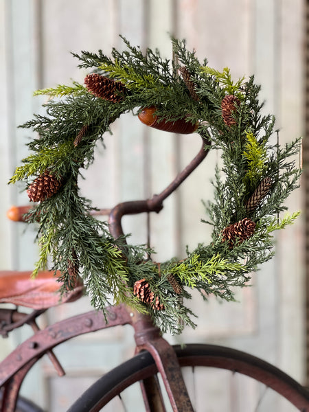 Prickly Pine Candle Ring | TT Green | 12"