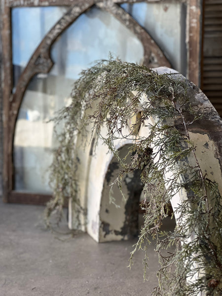 Weeping Cedar Garland | Snow | 6'