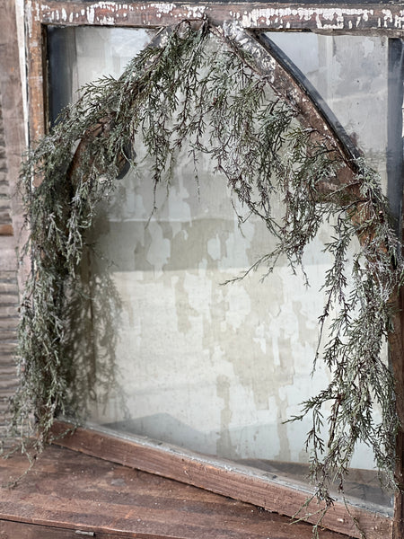Weeping Cedar Garland | Snow | 6'