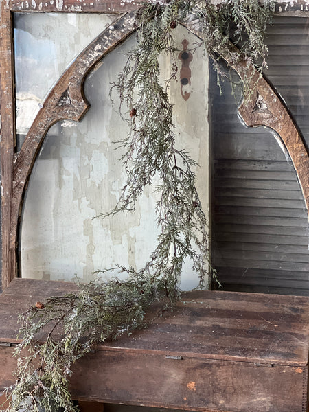 Weeping Cedar Garland | Snow | 6'