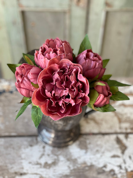 Floret Peony Bundle | 12" | Garnet