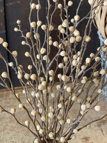 Heart Berries Pick | Cream | 16" | SOLD OUT