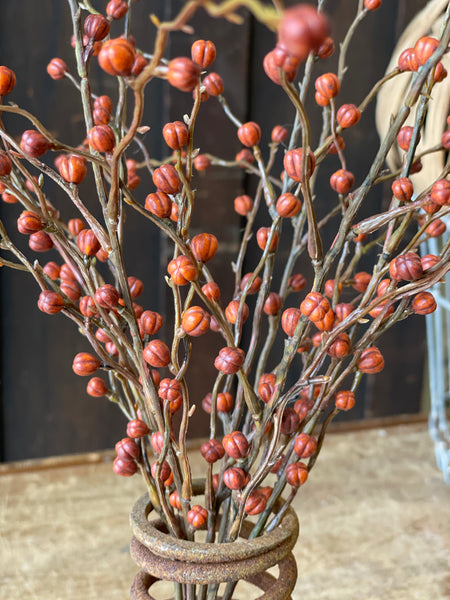 Heart Berries Pick | Pumpkin | 16" | SOLD OUT