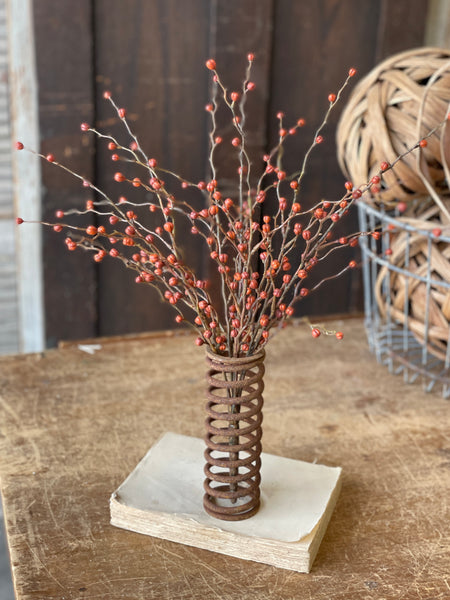 Heart Berries Pick | Pumpkin | 16" | SOLD OUT