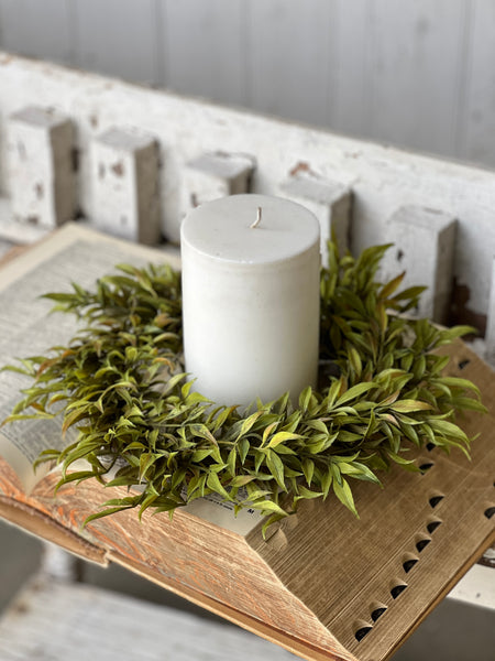 Smilax Candle Ring | Green | 12" | CASE PACK SPECIAL!  $2.95