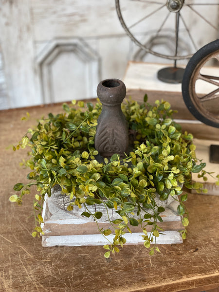 Bog Pimpernel Candle Ring | Green | 16"