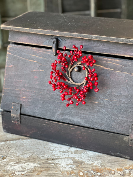 Red Berry Candle Ring | 4"