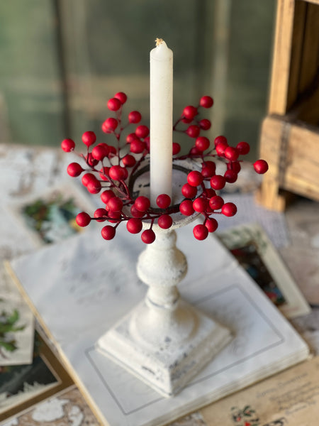 Matte Weatherproof Berry Candle Ring | 6" | SOLD OUT