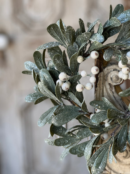 Ice Kissed Mistletoe Candle Ring | 10" | SOLD OUT