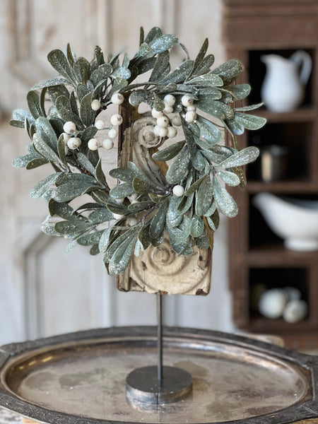 Ice Kissed Mistletoe Candle Ring | 10" | SOLD OUT