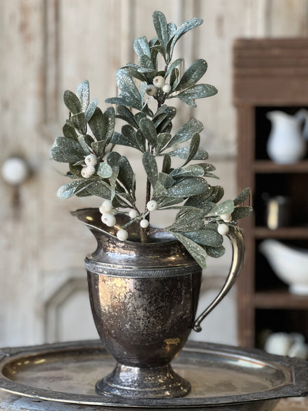 Ice Kissed Mistletoe Pick | 16" | SOLD OUT