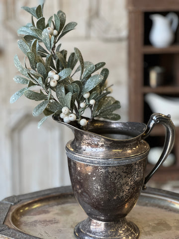 Ice Kissed Mistletoe Pick | 16" | SOLD OUT