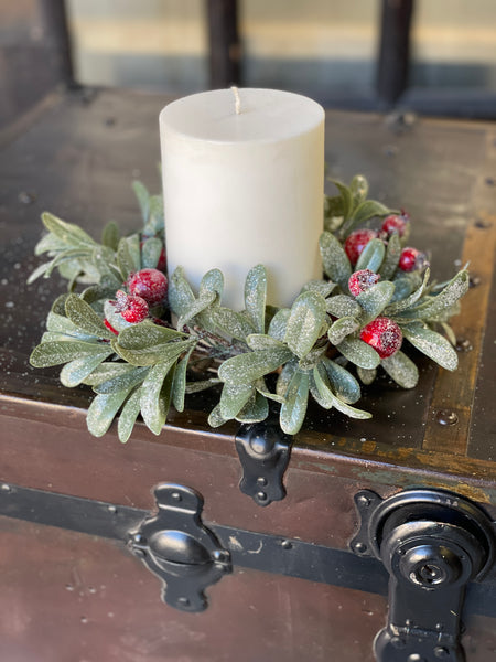 Crystalline Mistleberry Candle Ring | 10" | SOLD OUT