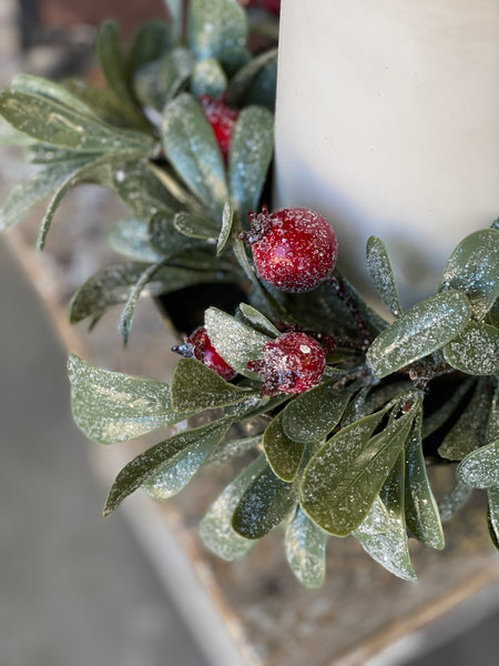 Crystalline Mistleberry Candle Ring | 10" | SOLD OUT