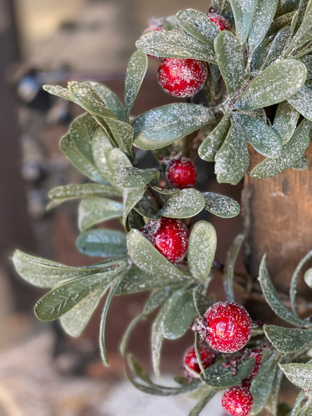 Crystalline Mistleberry Candle Ring | 10" | SOLD OUT