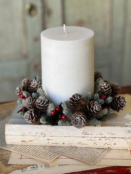 Icy Berries & Cone Candle Ring | 4" (inner) | SOLD OUT