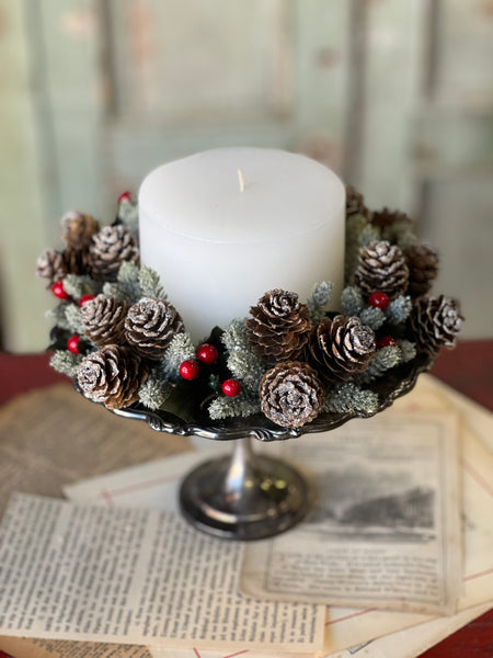 Icy Berries & Cone Candle Ring | 4" (inner) | SOLD OUT