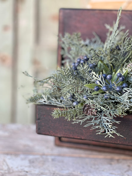 Siberian Cypress Half Sphere | 12" | Blue | CLEAN UP SPECIAL!  From $2.95 - Last 144pcs!