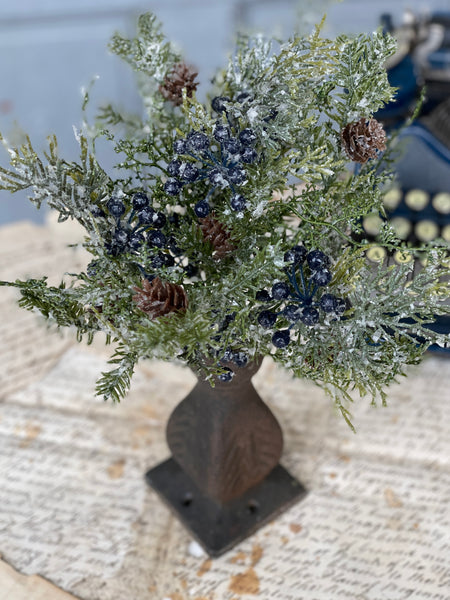 Wintry Mix Bush | 12" | Blue | SOLD OUT