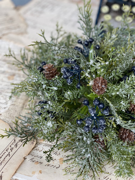 Wintry Mix Half Sphere | 12" | Blue | NEW CLOSEOUT + CLEAN UP!  From $3.50 - Last 96pcs!