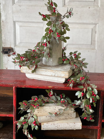 Holly Garland with Berry | 6' | CLEAN UP SPECIAL!  From $14.75 - Last 12pcs!