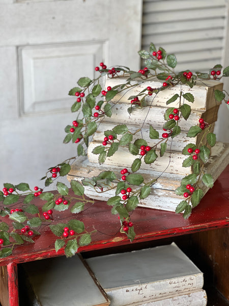 Holly Hanging w/ Berry | 40" | SOLD OUT