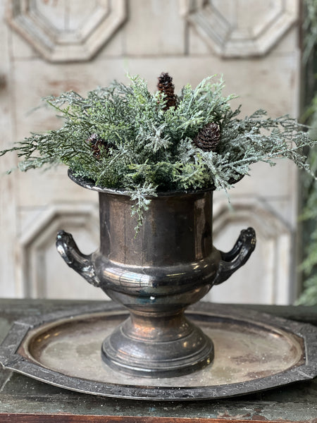 Silver Thread Cedar Half Sphere | 10"