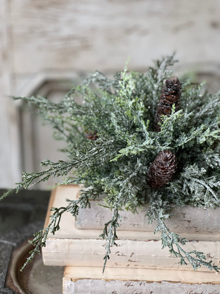 Silver Thread Cedar Half Sphere | 10"