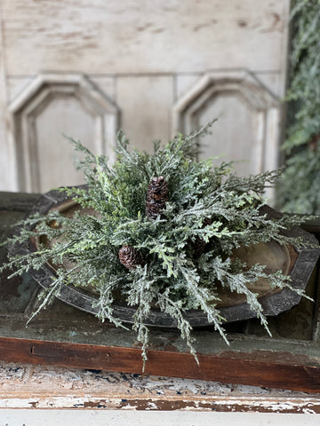 Silver Thread Cedar Half Sphere | 10"