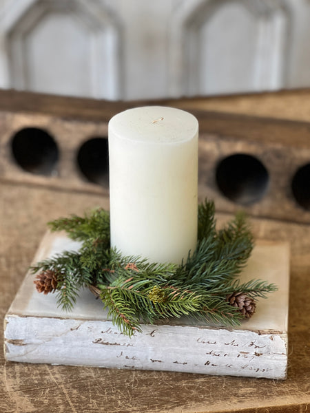 White Spruce Candle Ring | 8" | SOLD OUT