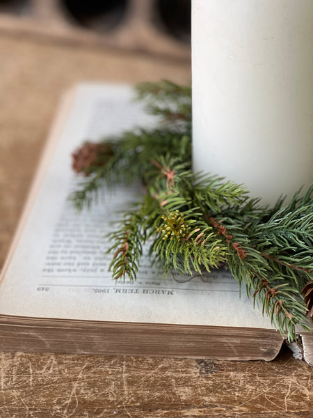 White Spruce Candle Ring | 8" | SOLD OUT